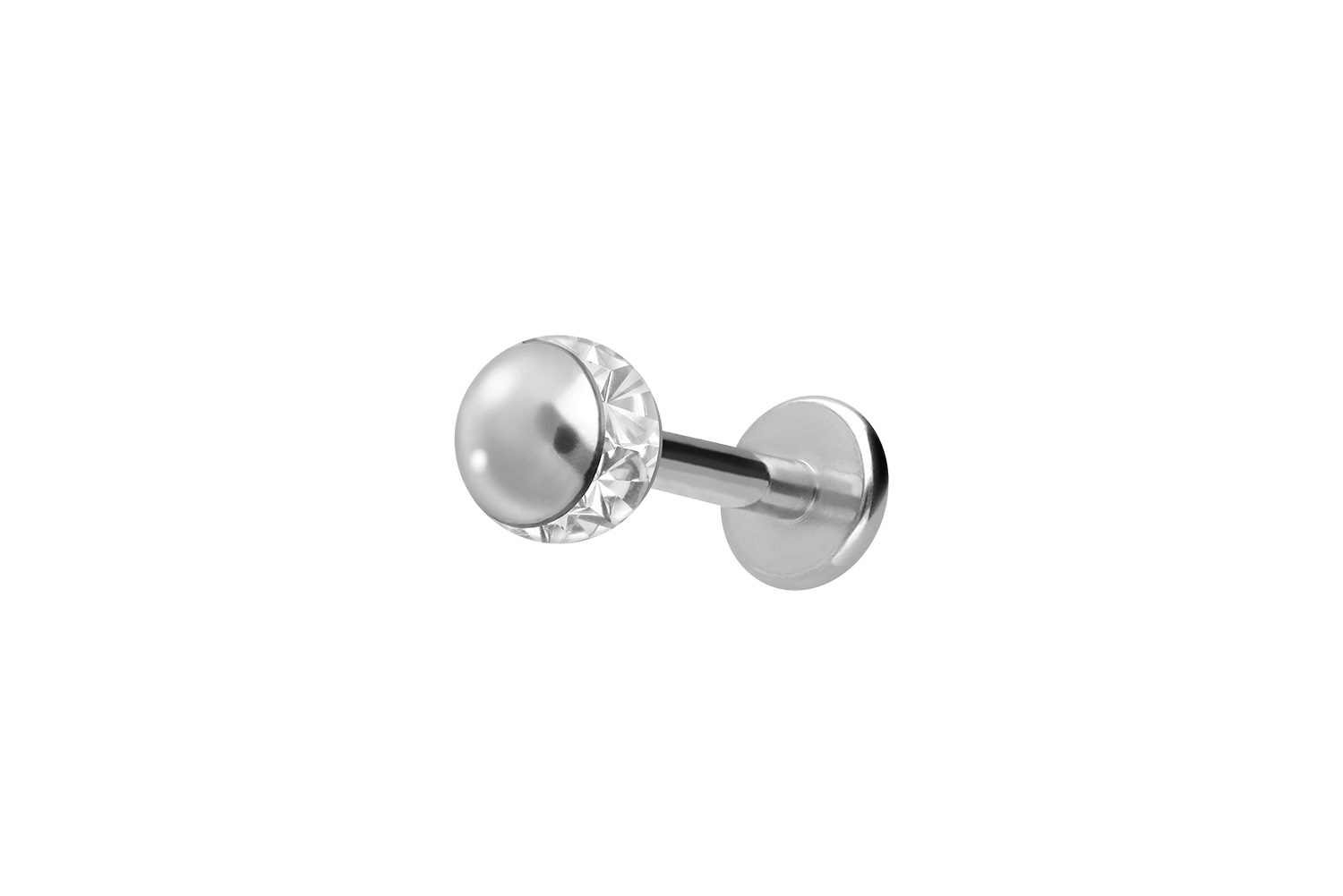 Titan Labret Piercing EPOXY-RING-KUGEL